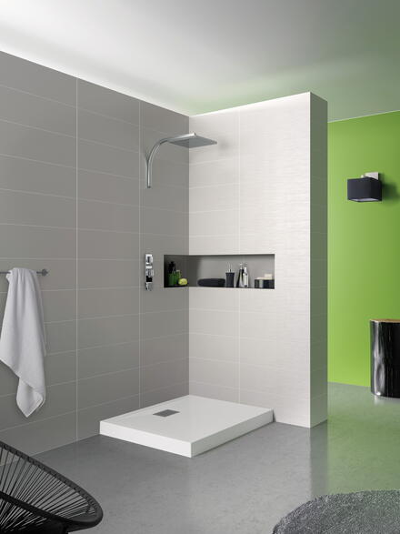 KINECOMPACT - Receveur ultra-plat à poser en Biotec