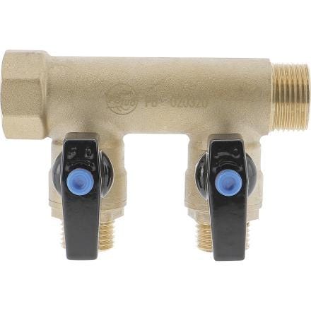 COLLECTEUR 3/4"-2 VANNES1/2 COLV42 PB TUB  [COLV42] 