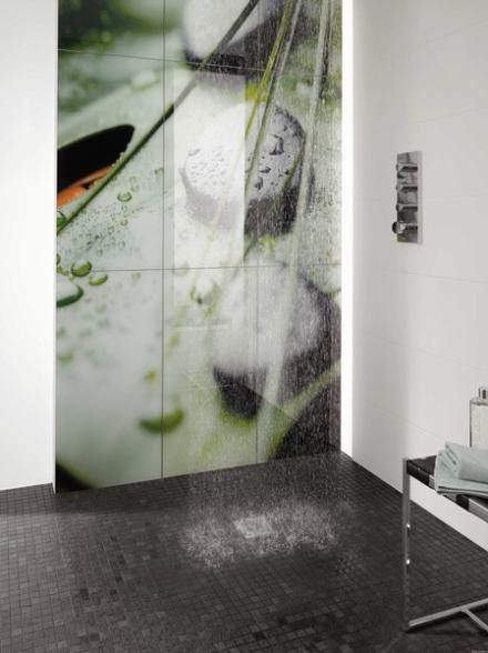 FUNDO PLANO - Receveur de douche de plein-pied à carreler