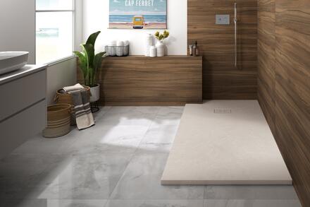 KINEROCK EVO - Receveur extra-plat texturé et coloré en Biolex