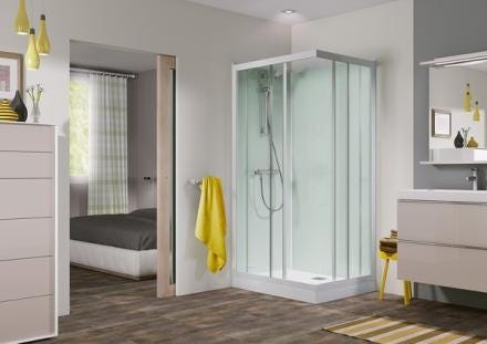 CABINE KINEPRIME GLASS 120X80 2COUL  CA704TTN AQUAPRODUCTION KINEDO  [CA704TTN]