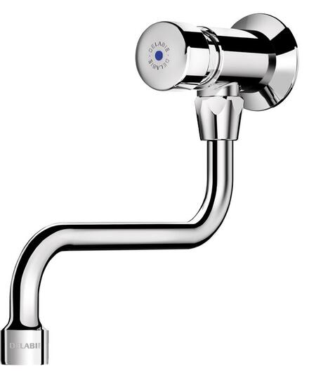 TEMPOSTOP - Robinet poussoir de lavabo mural