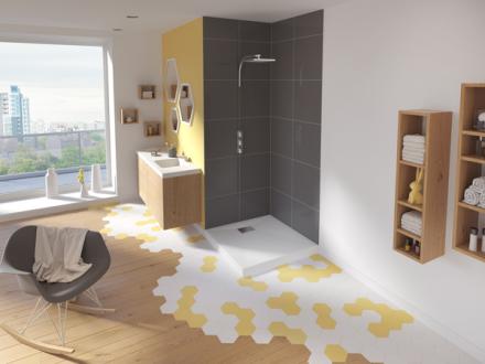 RECEVEUR KINESURF BLANC 90X90 9CM PN6   RD201 AQUAPRODUCTION KINEDO