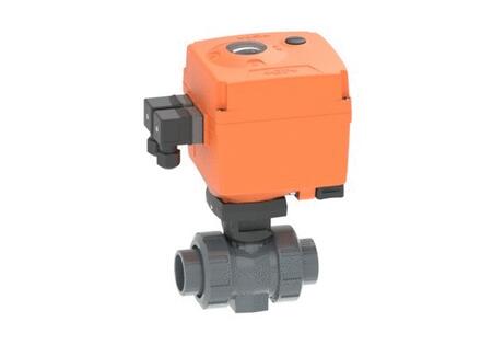 ROBINET A BILLE ELECTRIQUE - Type 127 - PVC-U - 24V