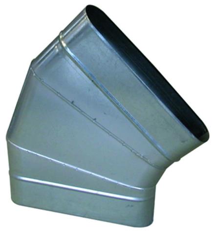 COUDE HOR.OBLONG 45 CHO 425X130      11066331 ALDES AERAULIQUE