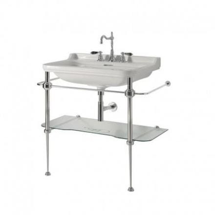 PIED LAITON CHROME AVEC TABL. 100CM   WD91951 ONDYNA  [WD91951]