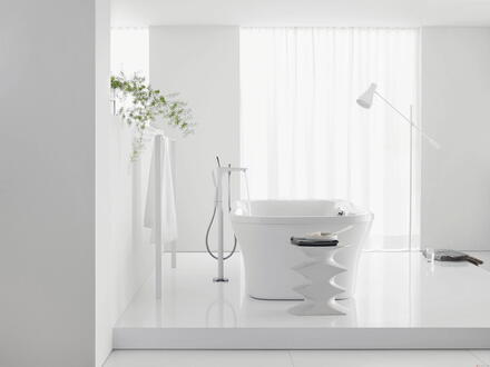 ENSEMBLE PURAVIDA - Mitigeur bain-douche au sol