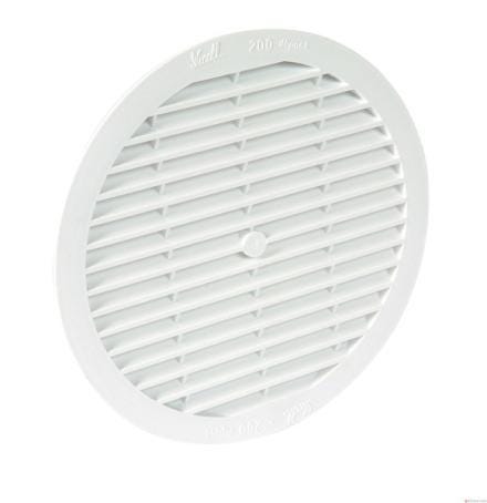 GRILLE RONDE AV.MOUST.D200 BLC          1B213 NICOLL  [1B213]