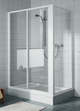 CADA - Porte coulissante grande largeur réversible composée d'un élément fixe et d'un élément coulissant