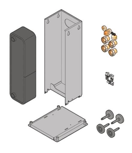 KIT ECHANGEUR BARRAGE GSHP 19-27 HZ28 7618065 DE DIETRICH EQUIP THERMIQU BDR  [7618065]