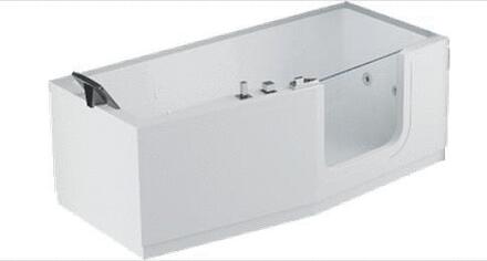 IRIS - Baignoire combiné bain/douche en matériau de synthèse avec châssis