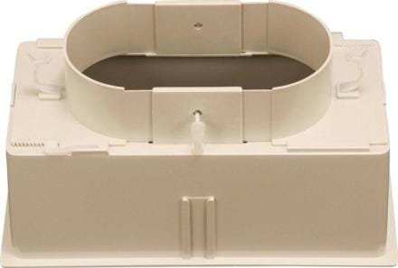 ACCESSOIRE RESEAUX - Plénum ABS - Piquage arrière, télescopique et réglage de débit
