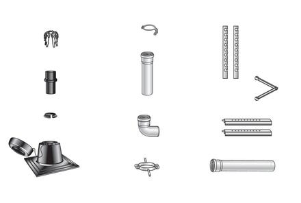 KIT CHEMINEE - Kit de raccordement flexible en B23P diamètre 110