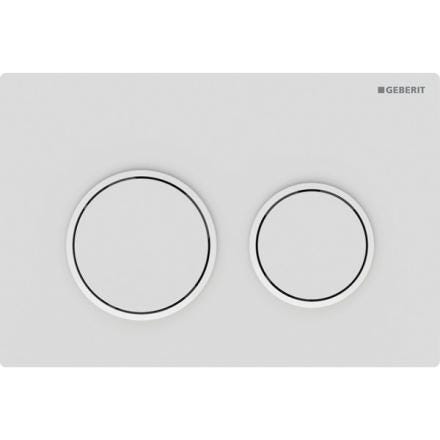PLAQUE GEBERIT OMEGA20    BLANC MAT 115085011 GEBERIT  [115.085.01.1]