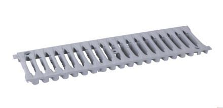 GRILLE CANIVEAU 0.5M LARG.130 B125 GRIS  GR77 NICOLL  [GR77]