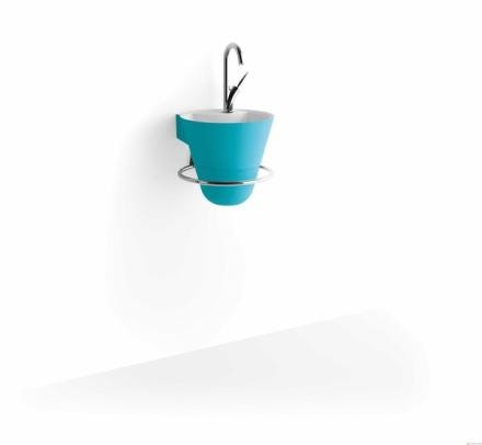 CONE - Lave-mains avec porte-serviettes