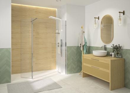 VOLET PIV.P.PAROI WALK-IN SOLO6 CHR PA2490CTN AQUAPRODUCTION KINEDO  [PA2490CTN]