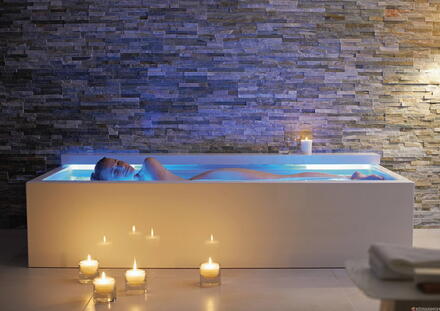 NAHHO - Baignoire floating rectangulaire avec système Durapearl