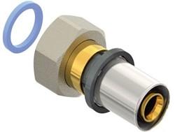 RACCORD MULTICOUCHE A SERTIR ET A VISSER EASYTEC - Raccord droit avec écrou libre tournant