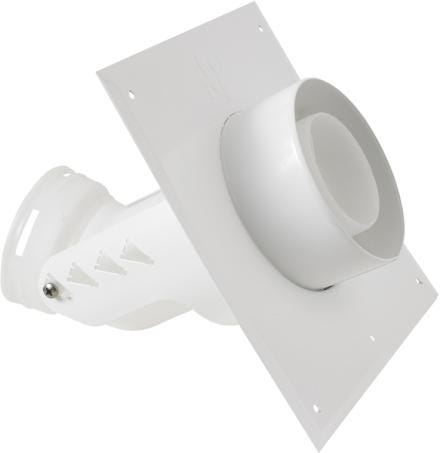 ACCESSOIRES DE TUBAGE FLEXIBLE/RIGIDE ET INSERT - Plaque murale avec coude intégré