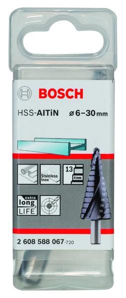 FRAISE ETAGEE HSS-ALTIN 6-30MM 2608588067 BOSCH ELECTROPORTATIF  [2608588067]