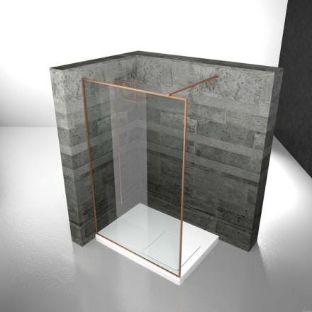 SERIE PKT - Cloison fixe de séparation pour receveur en niche ou d'angle