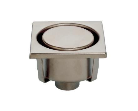 SIPHON SANS REPRISE D'ETANCHEITE - Siphon inox 150x150 à sortie 50 verticale ou latérale