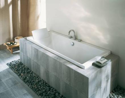 EVOK - Baignoire rectangulaire avec pieds réglables