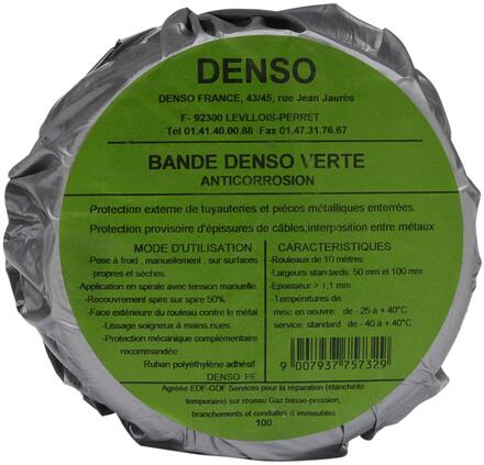 DENSO VERTE - Bande à froid de protection anticorrosion pour réseaux enterrés ou isolés