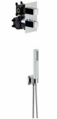SET DE DOUCHE - Mitigeur thermostatique intégré à 2 voies