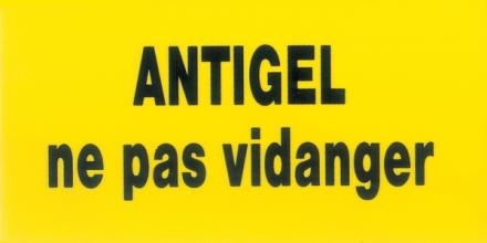 ETIQUETTE ANTIGEL NEPAS VIDANGER CBM ETI05010 CBM LE HAILLAN