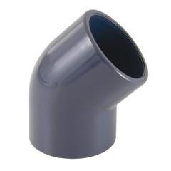 COUDE 45' PVC-U FEM.A COLLER D63 PN16 PV02063 FLUIDRA  [PV02063]