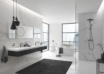 EUPHORIA 310 - Colonne de douche mitigeur thermostatique apparent