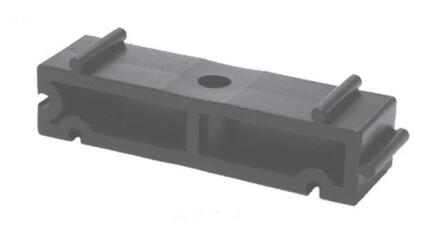 SUPPORTAGE POUR TUBE THERMOPLASTIQUE - Bloc à relever de 20mm en PP noir