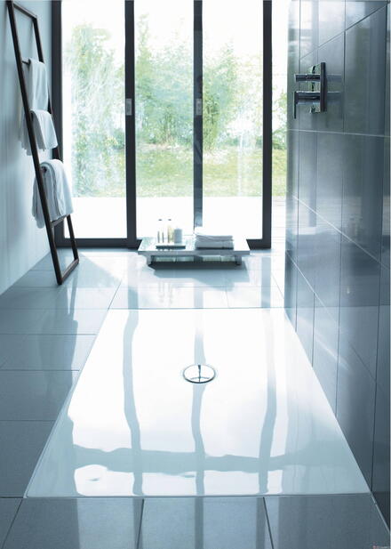 DURAPLAN - Receveur rectangulaire extra-plat Fleur de sol en Acrylique