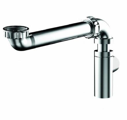 TUBULURE - Tubulure gain d'espace lavabo métallisée