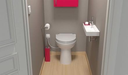 SANICOMPACT 43 SILENCE ECO+ - WC sur pied avec broyeur intégré