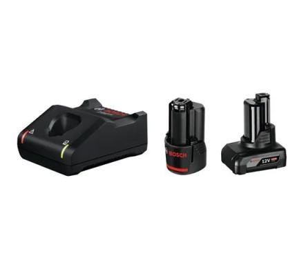 BATTERIE SET 2XGBA 12V 2/4AH+GAL12 1600A01NC9 BOSCH ELECTROPORTATIF  [1600A01NC9]