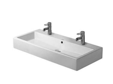 VERO - Lavabo avec trop-plein et plage de robinetterie