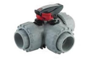 ROBINET BIL.3VT PVC-C/FPM EMB  25 TKDICT25FPM ALIAXIS - GLYNWED  [TKDICT25FPM]