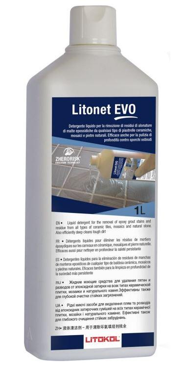 LITONET GEL - Détergent liquide à pH alcalin pour le nettoyage de carreaux céramiques tous types