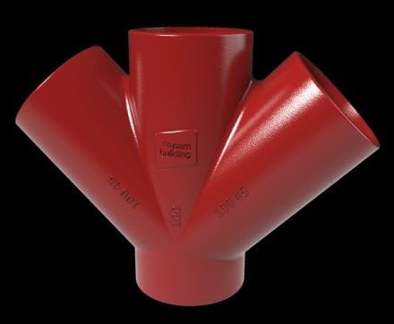 CULOTTE FONTE SMU-S DBL PAR45 100 AGIL 283871 FORNACIS FRANCE PAM BUILDING  [283871]