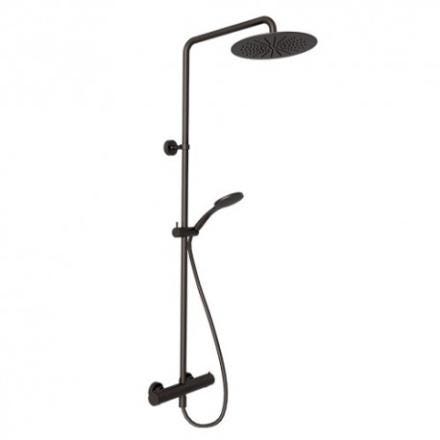 COLONNE THETA CHROME NOIR BROSSE      TV44875 ONDYNA  [TV44875] 