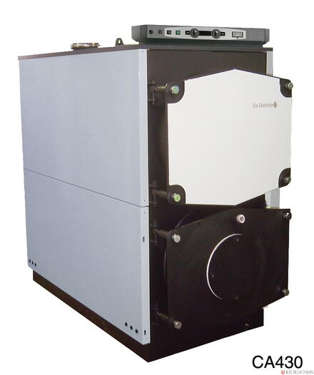 CA 430 - CA 530 - CHAUDIERE ACIER A EQUIPER D'UN BRULEUR FIOUL/GAZ - 233 A 2600 KW - Chaudière CA 430 - Cheminée - Pour Chauffage Seul