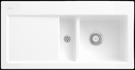 EVIER 1C1/2 SUBWAY60 100X51 BLC.BR.M 671201R1 VILLEROY BOCH  [671201R1]