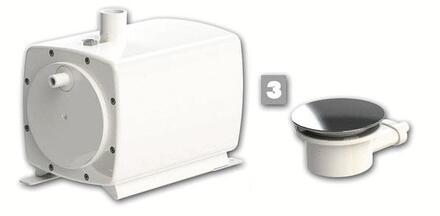 SANIFLOOR+ - Pompe de relevage pour douche à l'italienne avec bonde