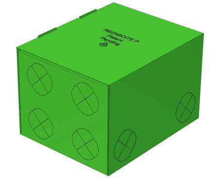 REZABOITE P 12 PRE-PERCAGES VERT       P-VERT SIIB MABAMURE 