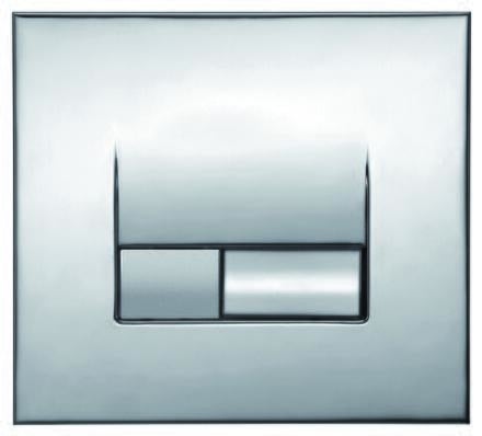 SMARTY - Plaque de commande double touche ABS