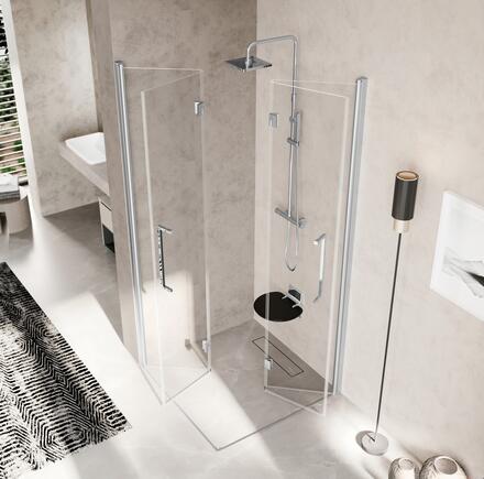 YOUNG 2.0 2GS - Porte pivotante et pliante - Hauteur : 200 cm - Ep. du verre : 6 mm