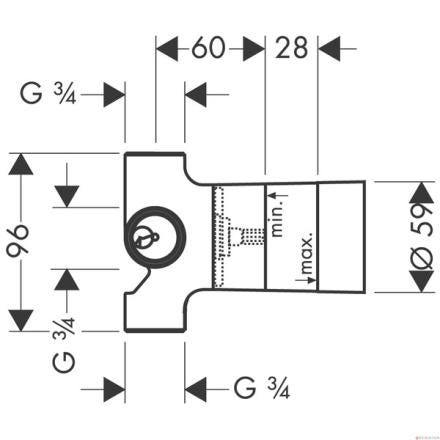 CORPS D'ENCASTREMENT - Quattro - Pour mitigeur thermostatique